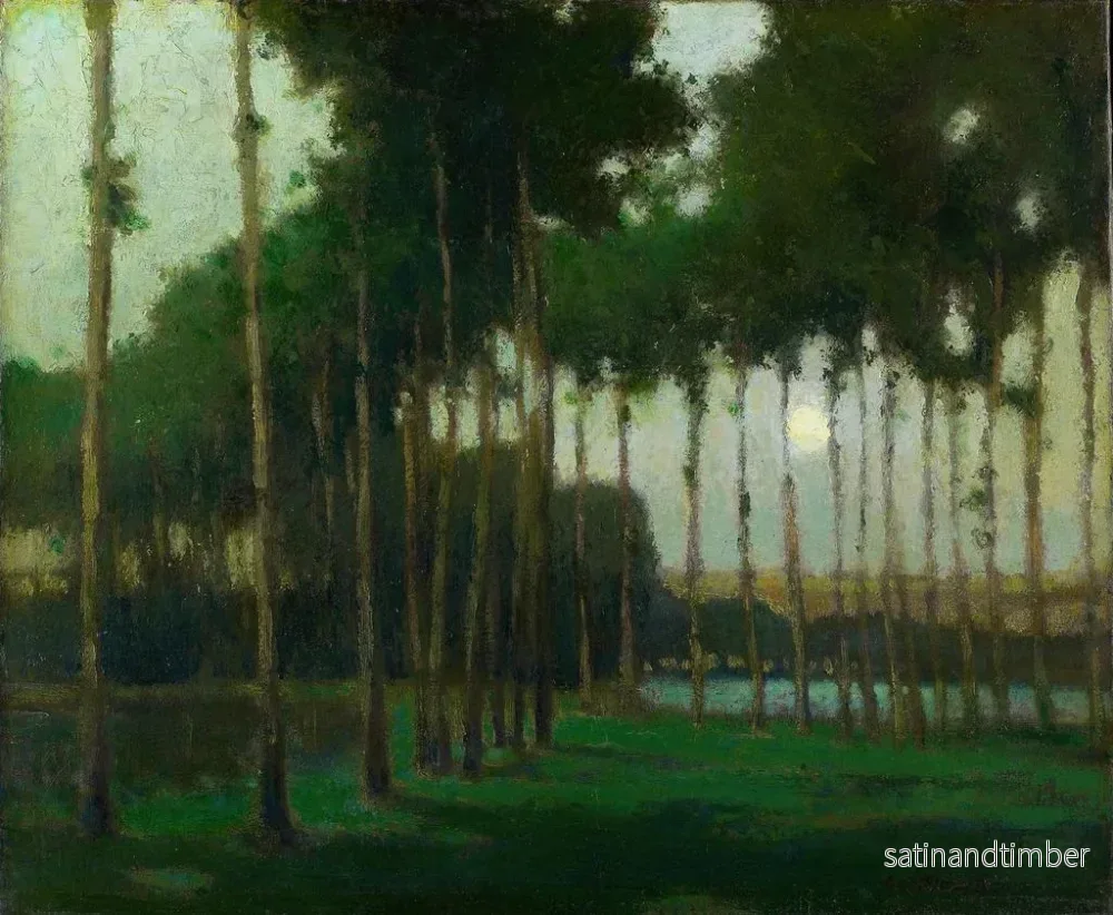 Reproduktion av målningen Landskap i månsken - George Elmer Browne - Bild 2