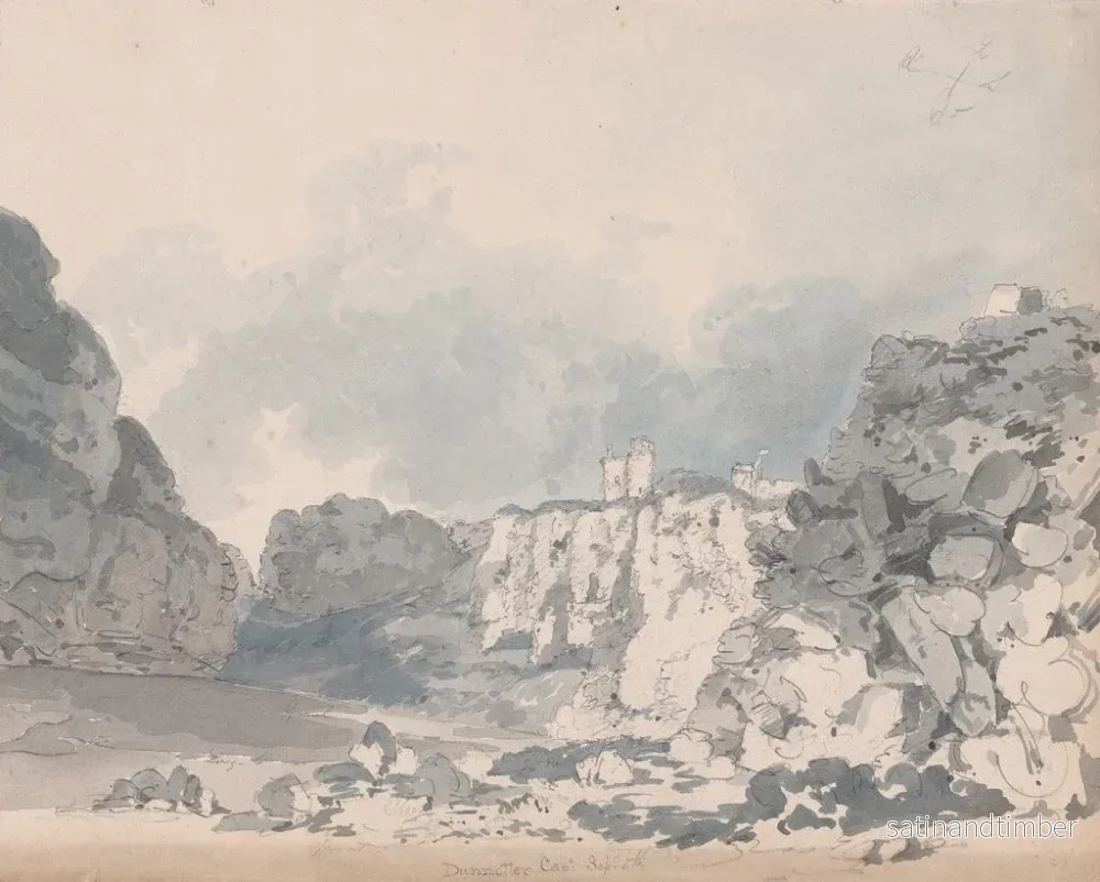 Reproduktion av målningen Château de Dunnottar - James Moore - Bild 2