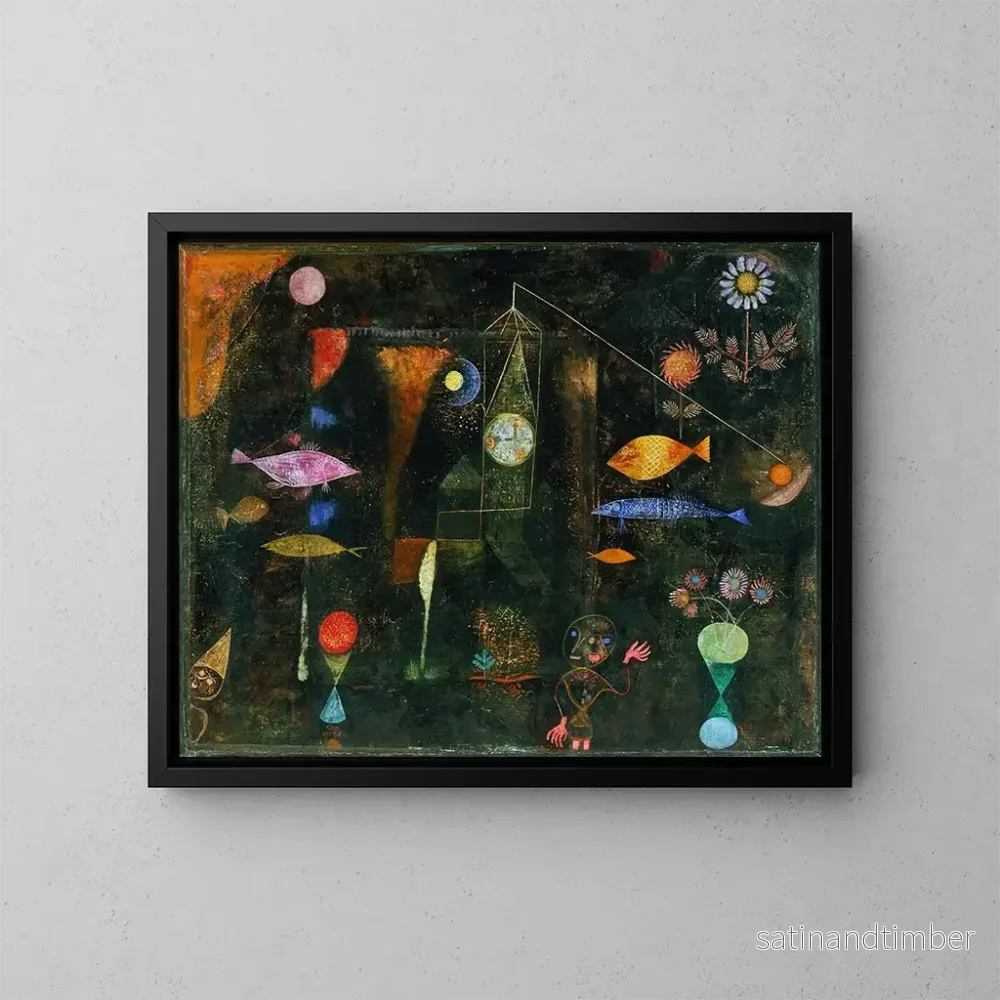 Reproduktion av målningen Magie des poissons - Paul Klee