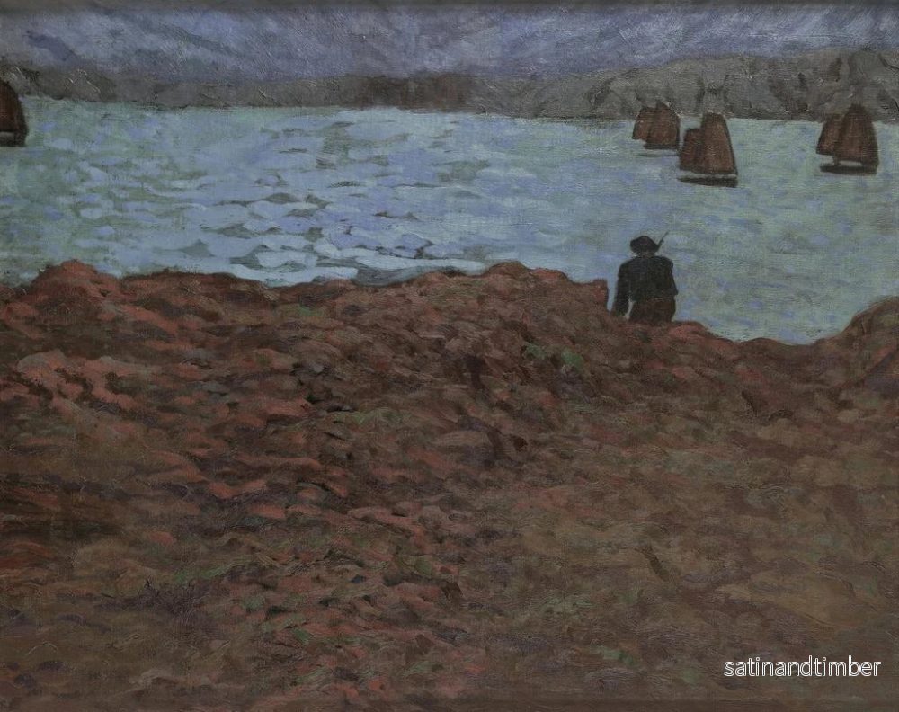 Reproduktion av målningen Fiskare och fiskebåt - Émile Jourdan - Bild 2