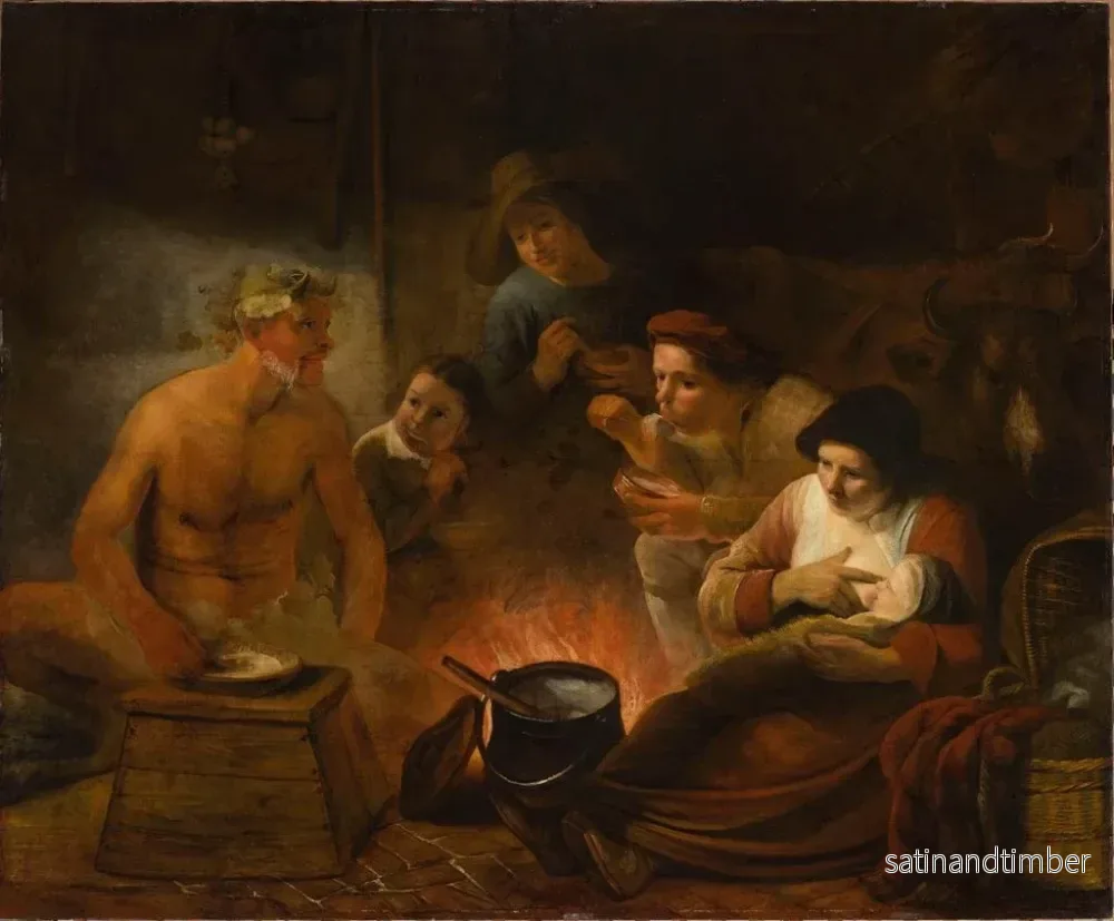 Reproduktion av målningen Satyr bland bönderna - Constantijn van Renesse - Bild 2