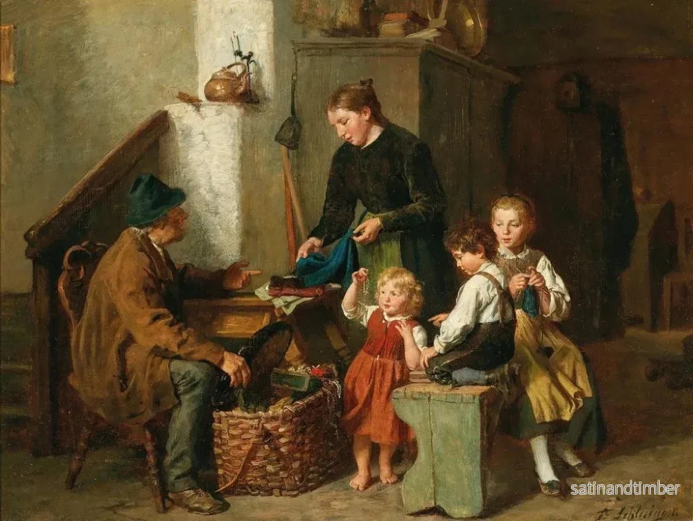 Reproduktion av målningen Le colporteur - Felix Schlesinger - Bild 2