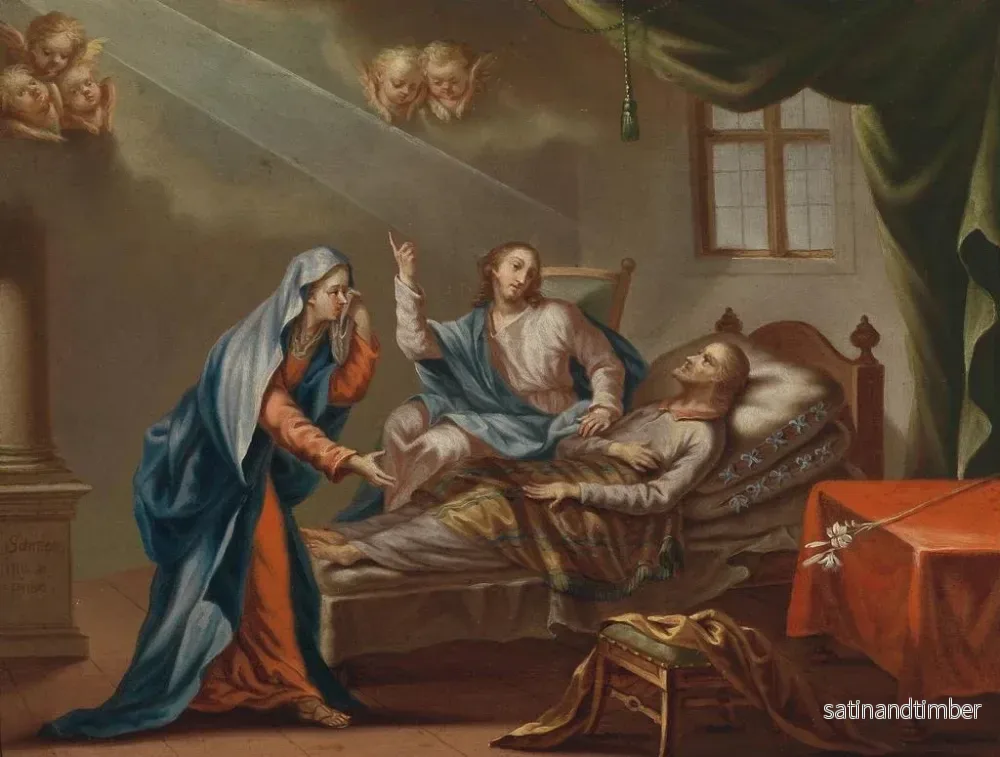 Reproduktion av målningen av Josephs död - Johann Baptist Schmon - Bild 2