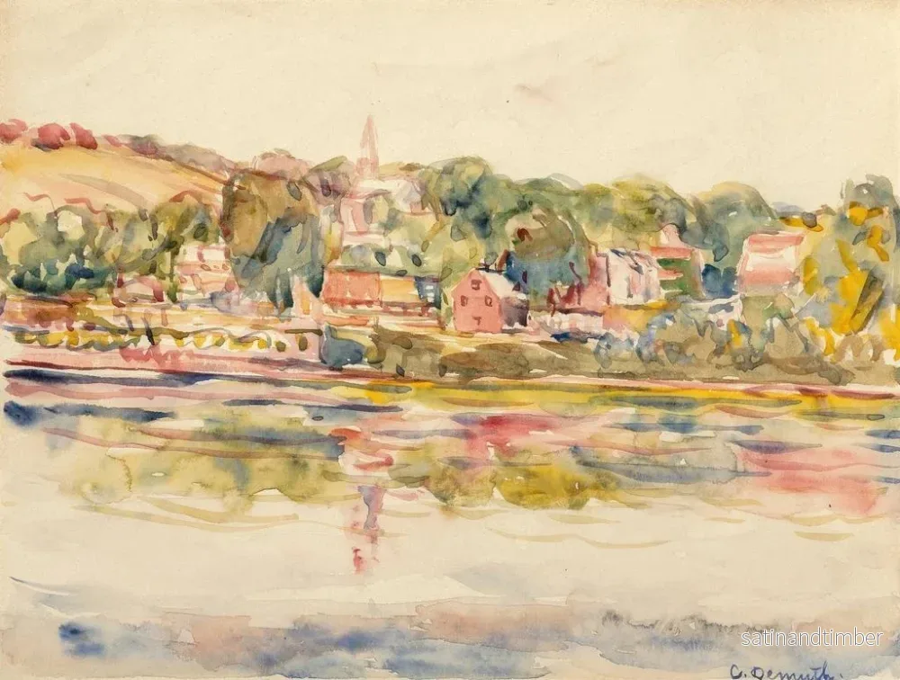 Reproduktion av målningen av det nya hoppet Pennsylvania - Charles Demuth - Bild 2