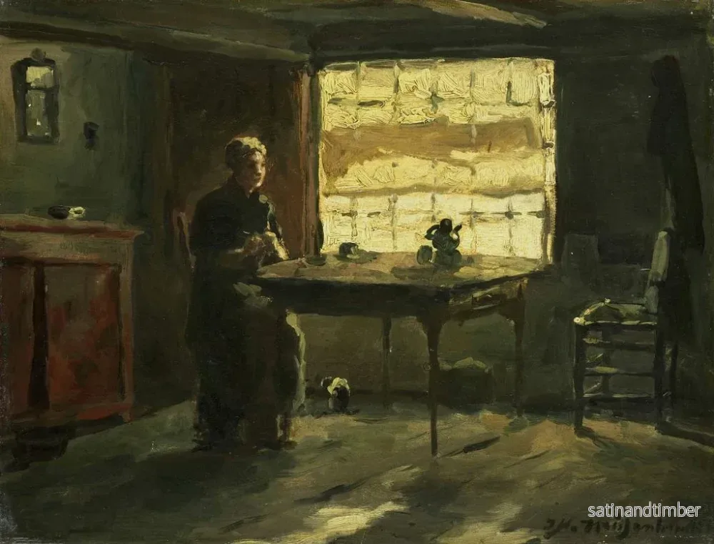 Reproduktion av målningen Landskapsmålning inomhus - Johan Hendrik Weissenbruch - Bild 2