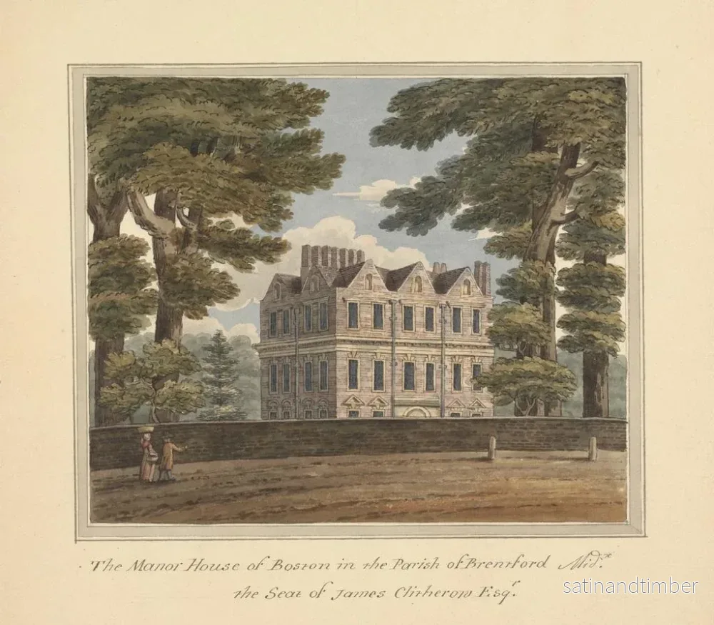 Reproduktion av målningen Manoir de Boston, Brentford, Middlesex - Charles Tomkins - Bild 2