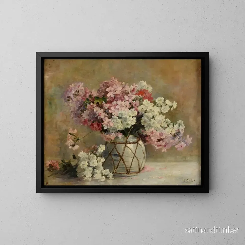 Reproduktion av målningen Blommor - Gaston Lecreux