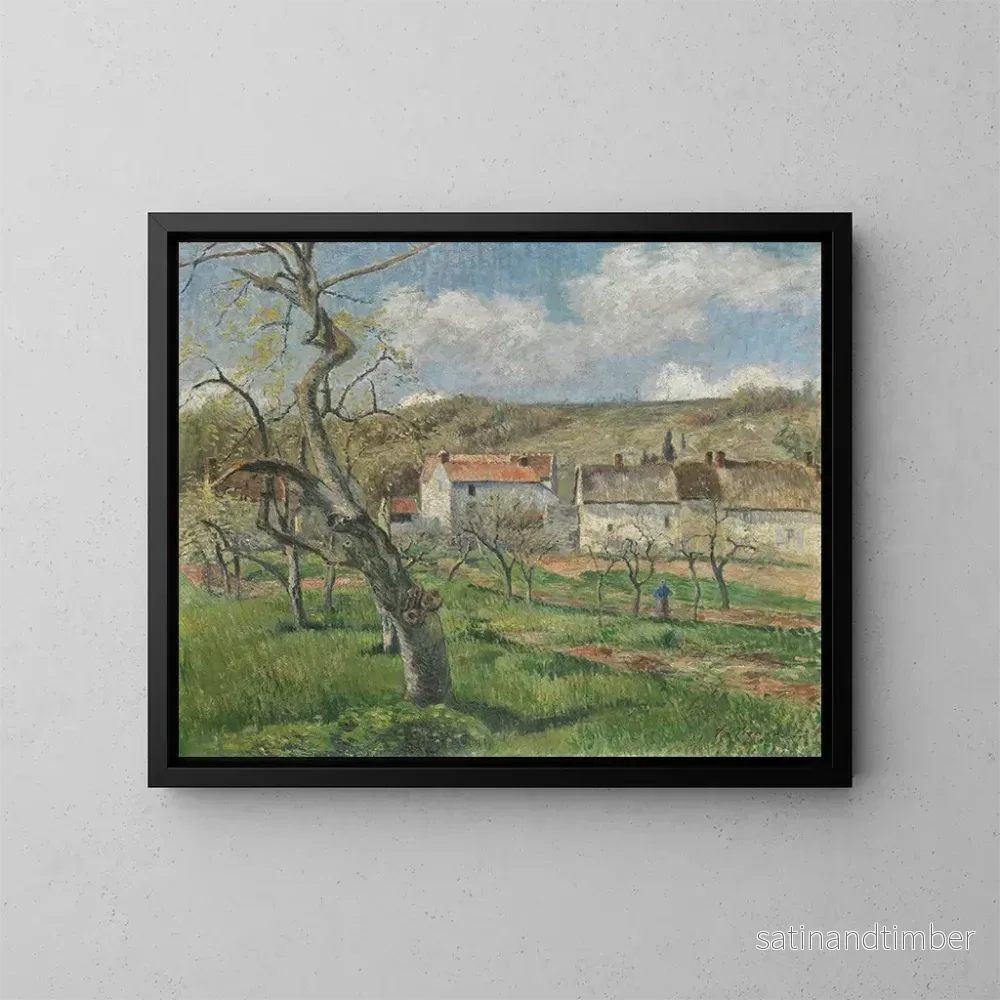 Reproduktion av målningen Les coteaux d'Auvers - Victor Vignon