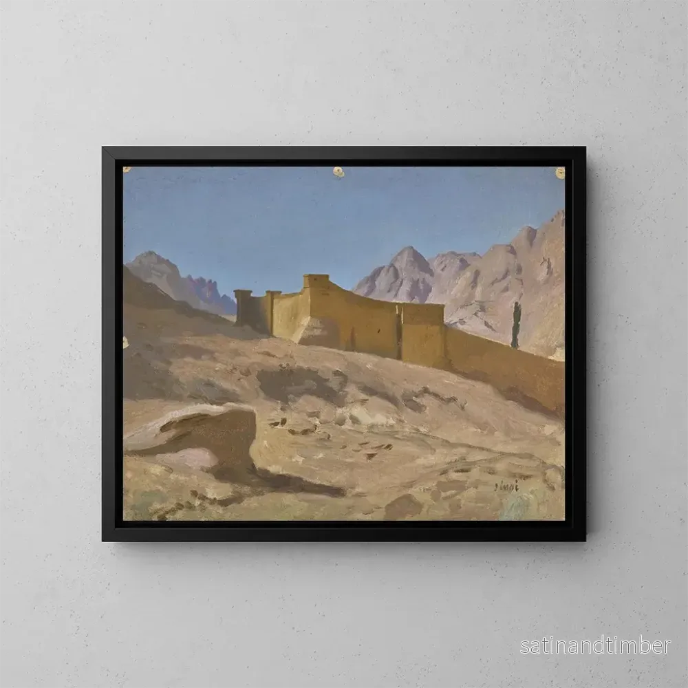 Reproduktion av målningen Le monastère de Sainte-Catherine - Jean-Léon Gérôme
