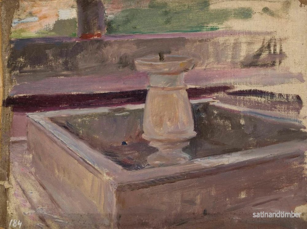 Reproduktion av målningen Fontaine i khanernas palats i Bakhchisaray, från en resa till Krim - Jan Cybis - Bild 2