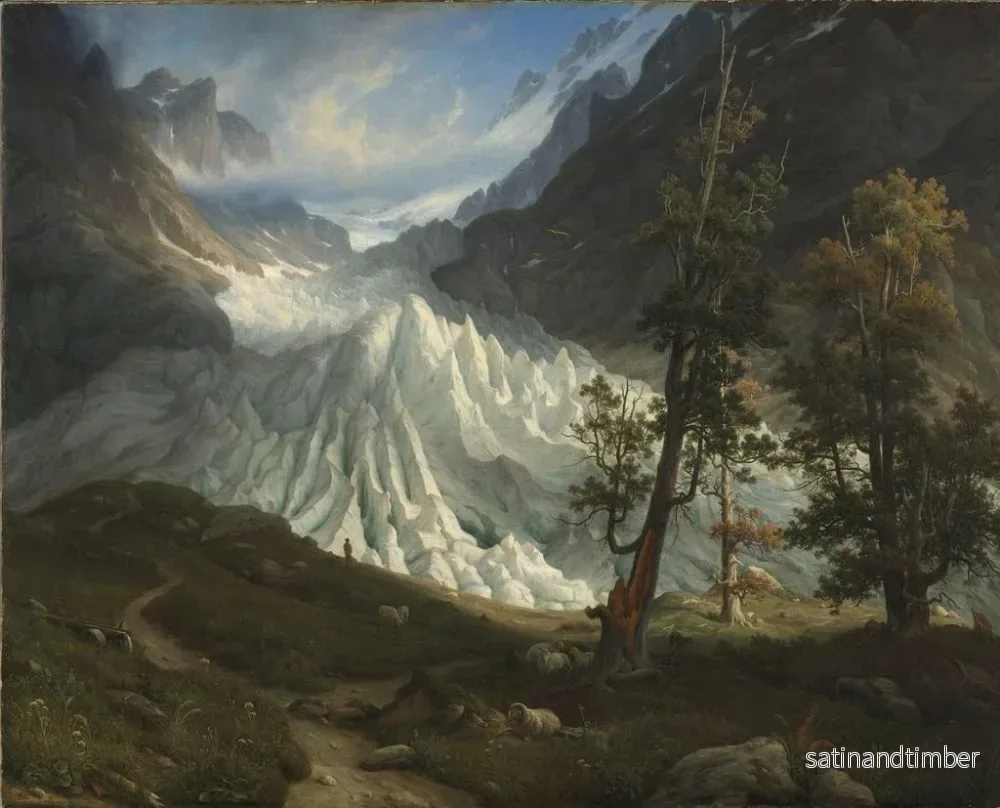 Reproduktion av målningen Le glacier de Grindelwald - Thomas Fearnley - Bild 2