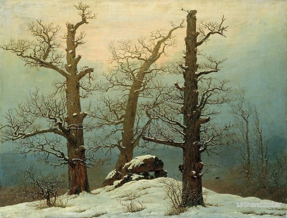 Reproduktion av målningen Cairn dans la neige - Caspar David Friedrich - Bild 2