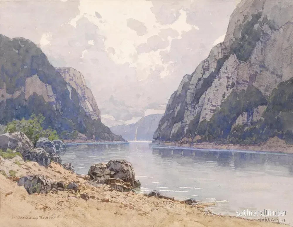 Reproduktion av målningen Kazan sur le Danube - Fritz Lach - Bild 2