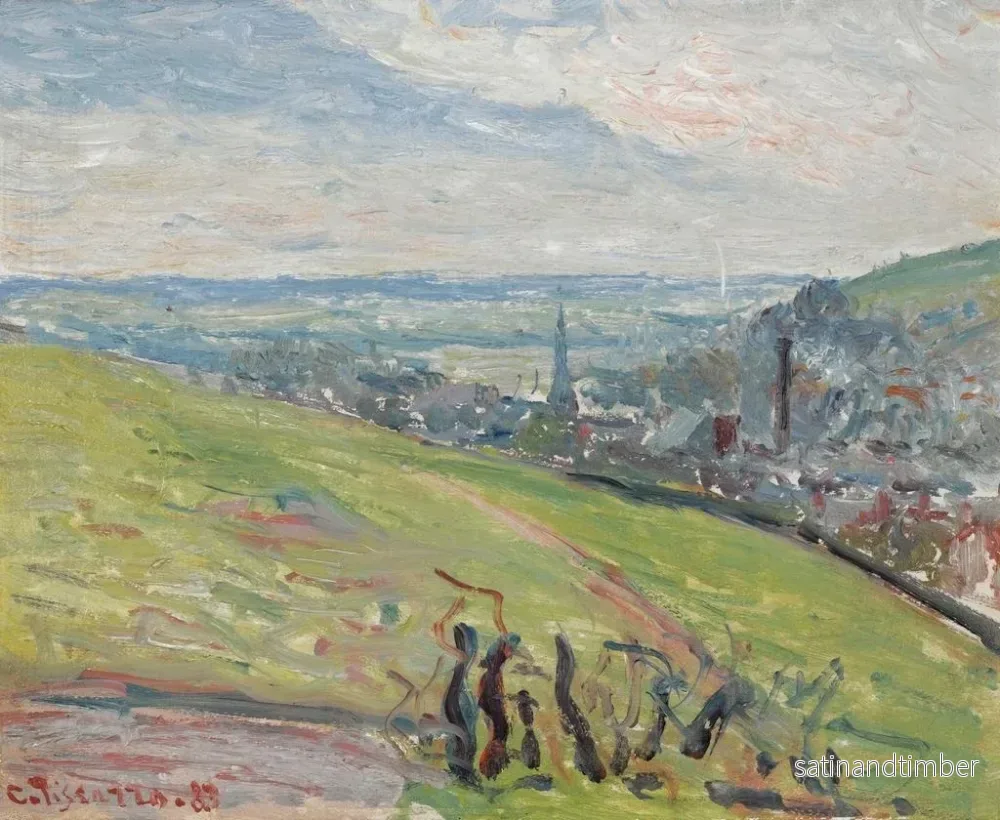 Reproduktion av målningen Environs de Rouen - Camille Pissarro - Bild 2