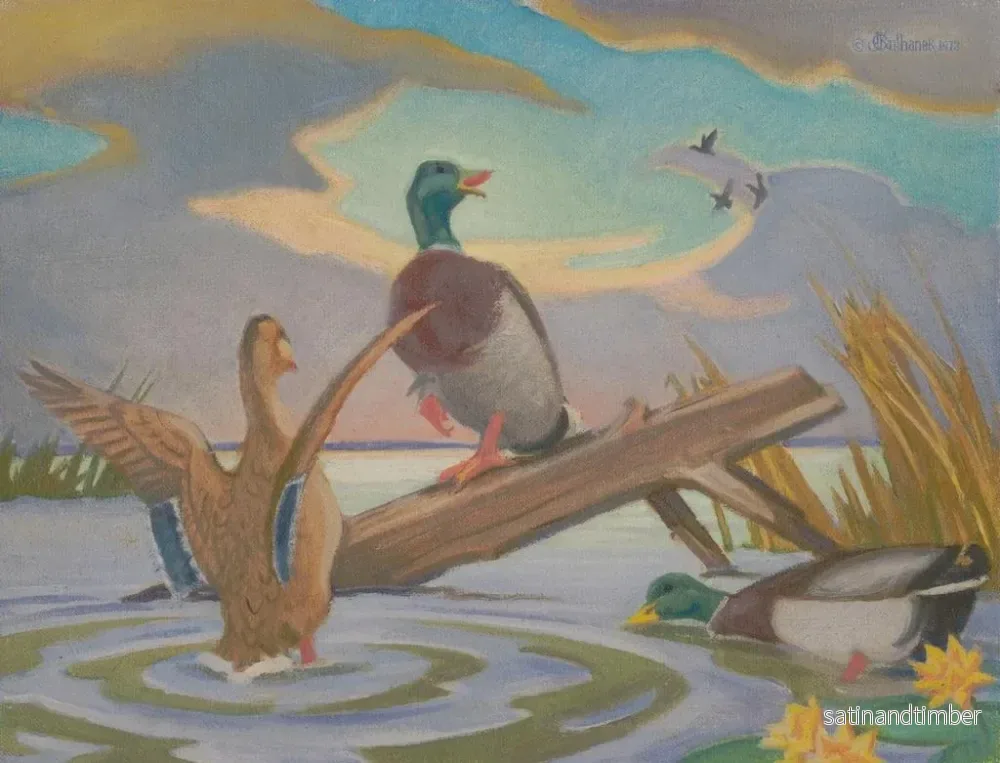 Reproduktion av målningen Marais migrateurs - James C. Kulhanek - Bild 2