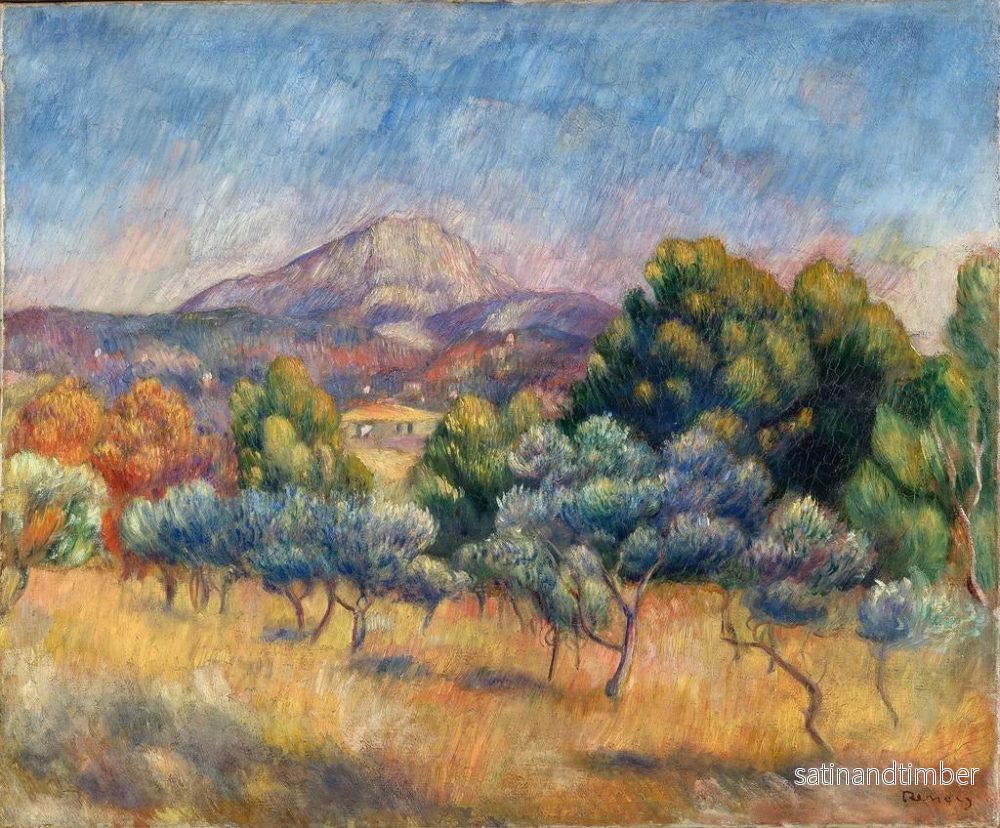 Reproduktion av målningen Mont Sainte-Victoire - Pierre-Auguste Renoir - Bild 2