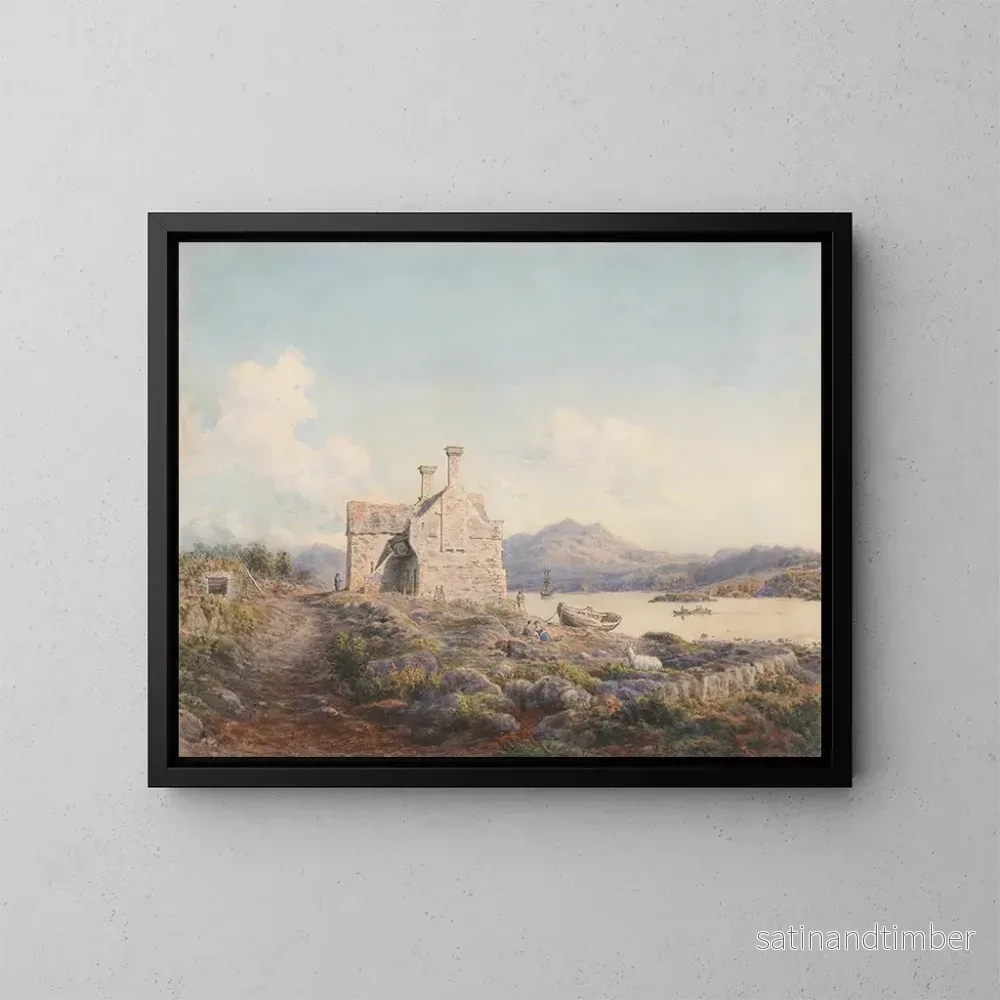 Reproduktion av målningen Talsarnau, Nordwales - Cornelius Varley
