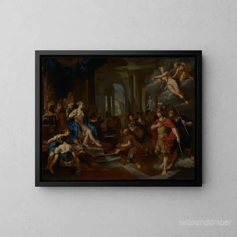 Reproduktion av målningen Didon och Aeneas - Nicolas Verkolje
