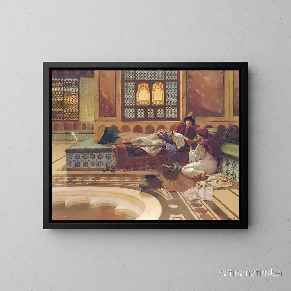 Reproduktion av målningen La manucure - Rudolf Ernst