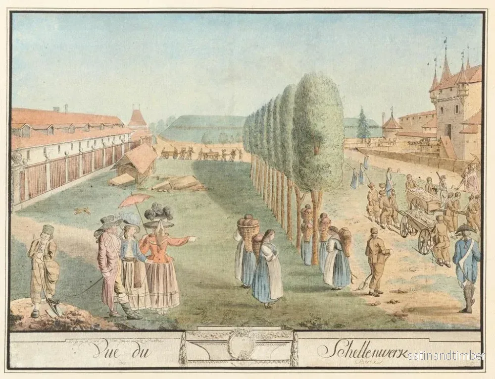 Reproduktion av målningen Vue du Schellenwerk à Berne - Johann Jakob Lutz - Bild 2