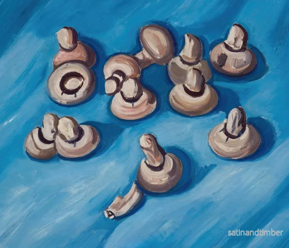 Reproduktion av målningen av svampar på en blå bakgrund - Marsden Hartley - Bild 2