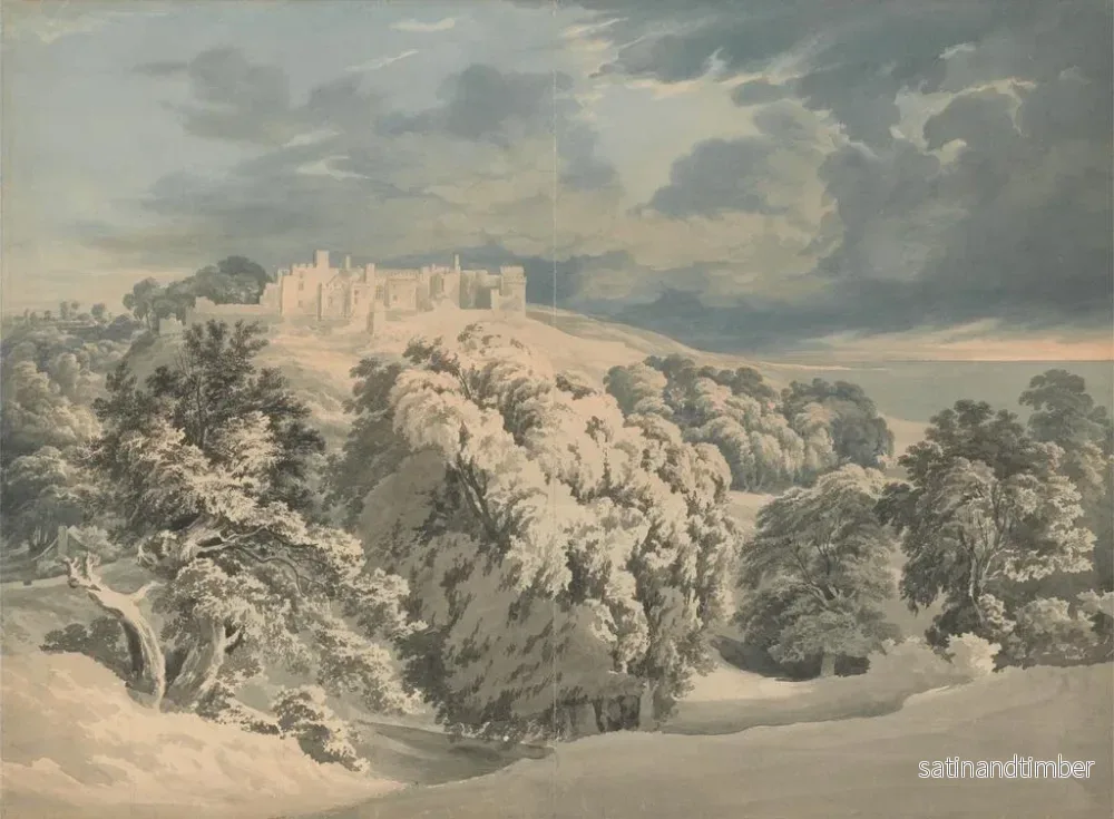 Reproduktion av målningen Château de Saint-Donat, Glamorganshire - John Glover - Bild 2