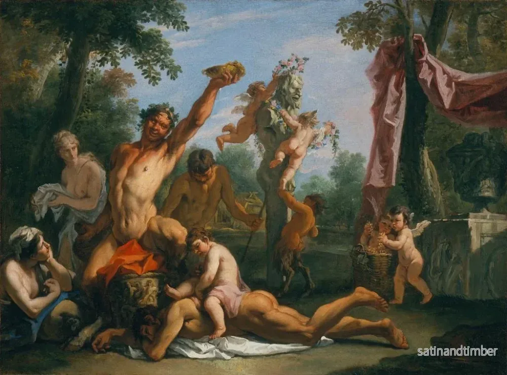 Reproduktion av målningen Un Bacchanal - Sebastiano Ricci - Bild 2