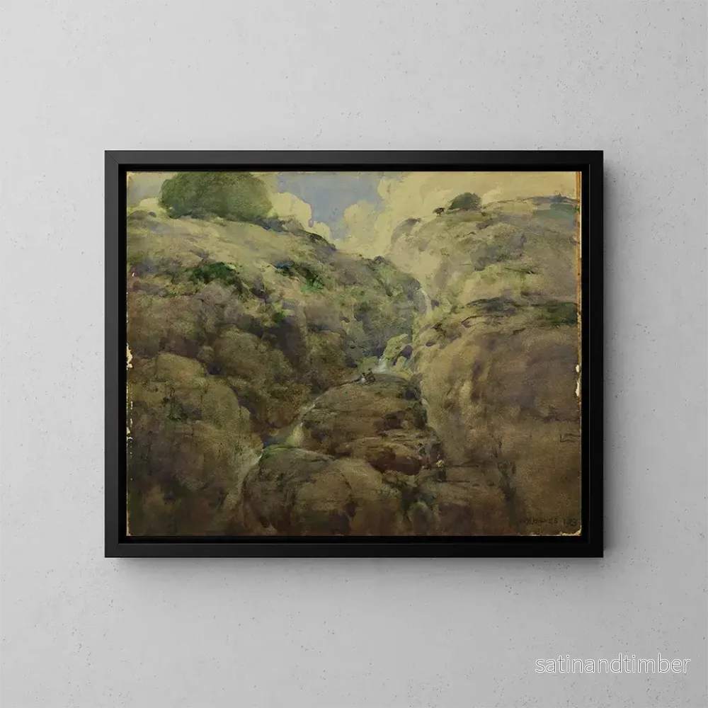 Reproduktion av målningen Gorge de montagne, Colorado – William Henry Holmes Reproduktion av målningen Gorge de montagne, Colorado – William Henry Holmes
