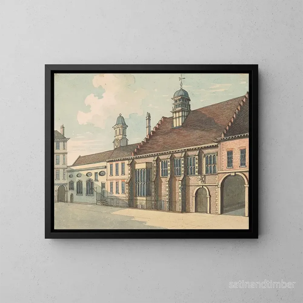 Reproduktion av målningen Gray's Inn - Samuel Ireland