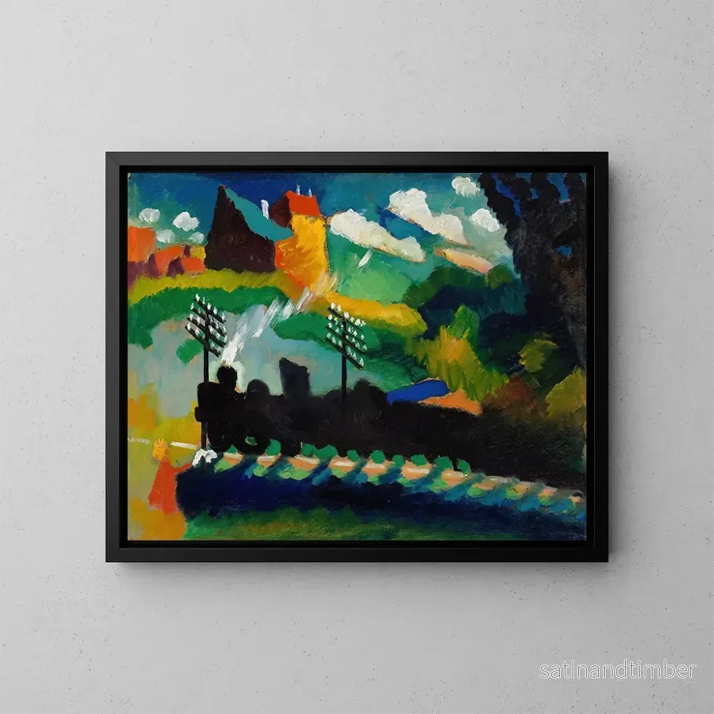 Reproduktion av målningen Tågspår nära Murnau – Wassily Kandinsky Reproduktion av målningen Tågspår nära Murnau – Wassily Kandinsky