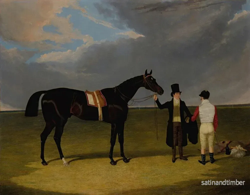 Reproduktion av målningen Le sellier med jockey och tränare i Doncaster - John Frederick Herring den äldre - Bild 2