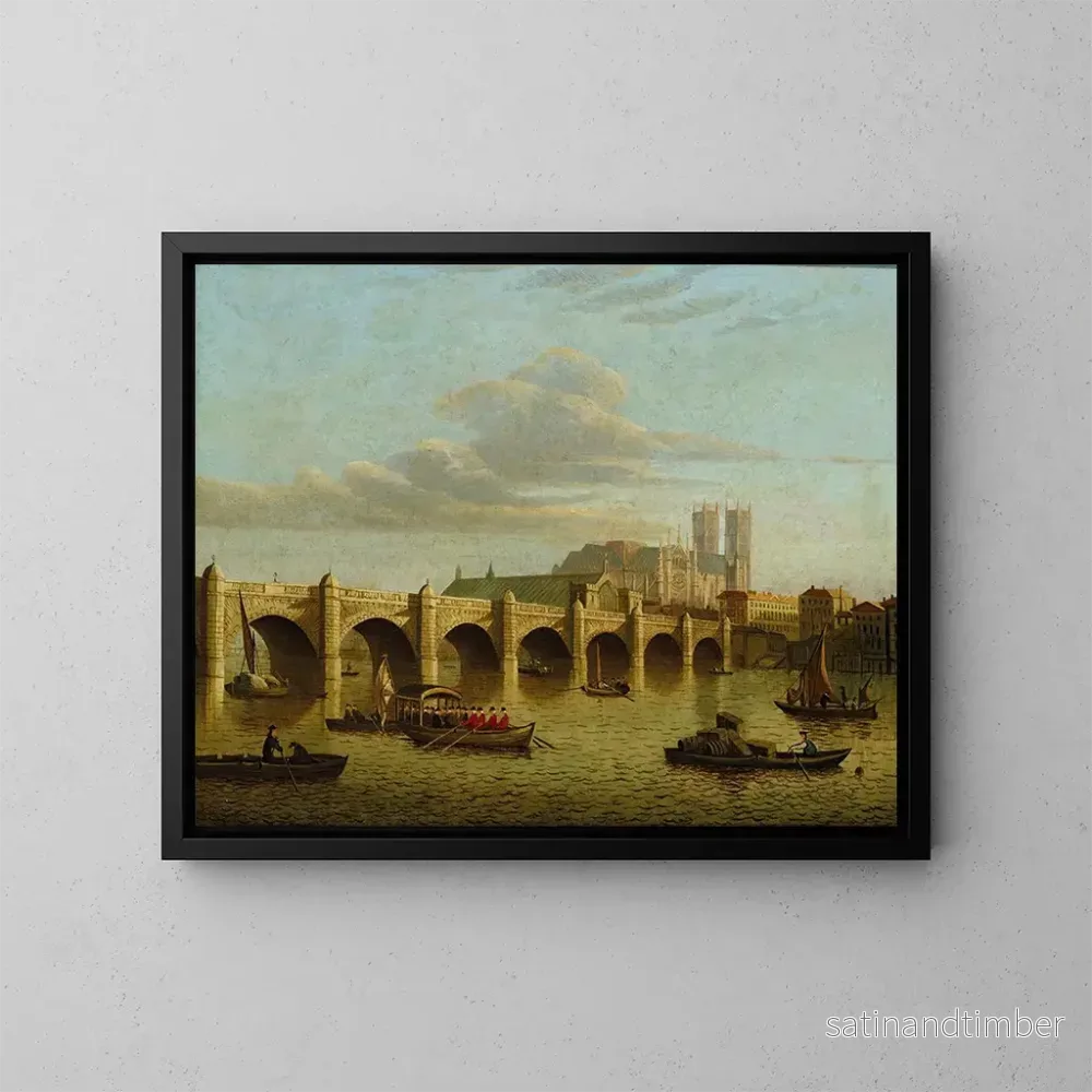 Reproduktion av målningen Pont de Westminster – Ecole de Sir John Dean Paul Reproduktion av målningen Pont de Westminster – Ecole de Sir John Dean Paul