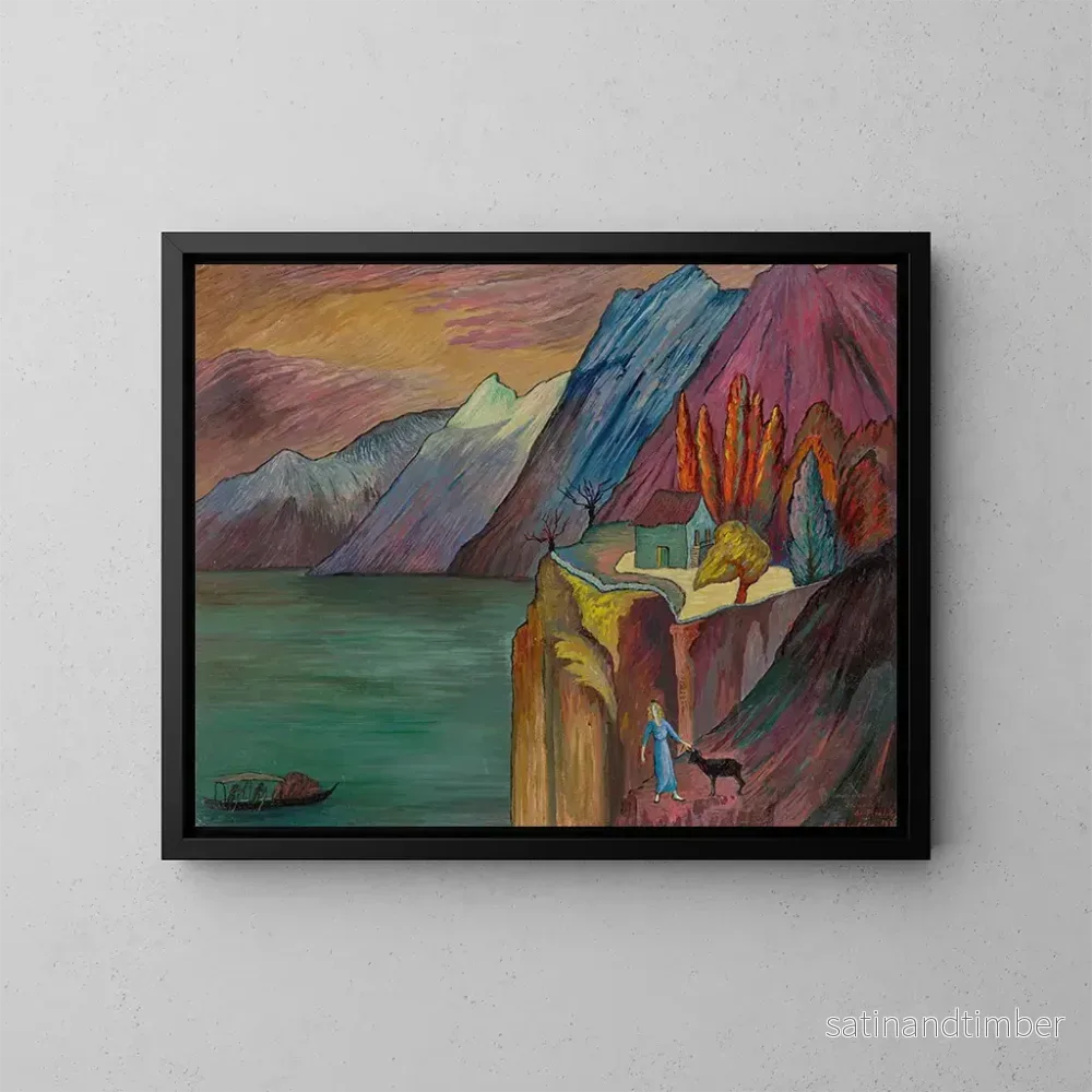 Reproduktion av målningen Précipice - Marianne von Werefkin
