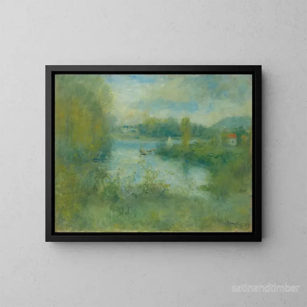 Reproduktion av målningen Petit bras de la Seine à Argenteuil - Pierre-Auguste Renoir