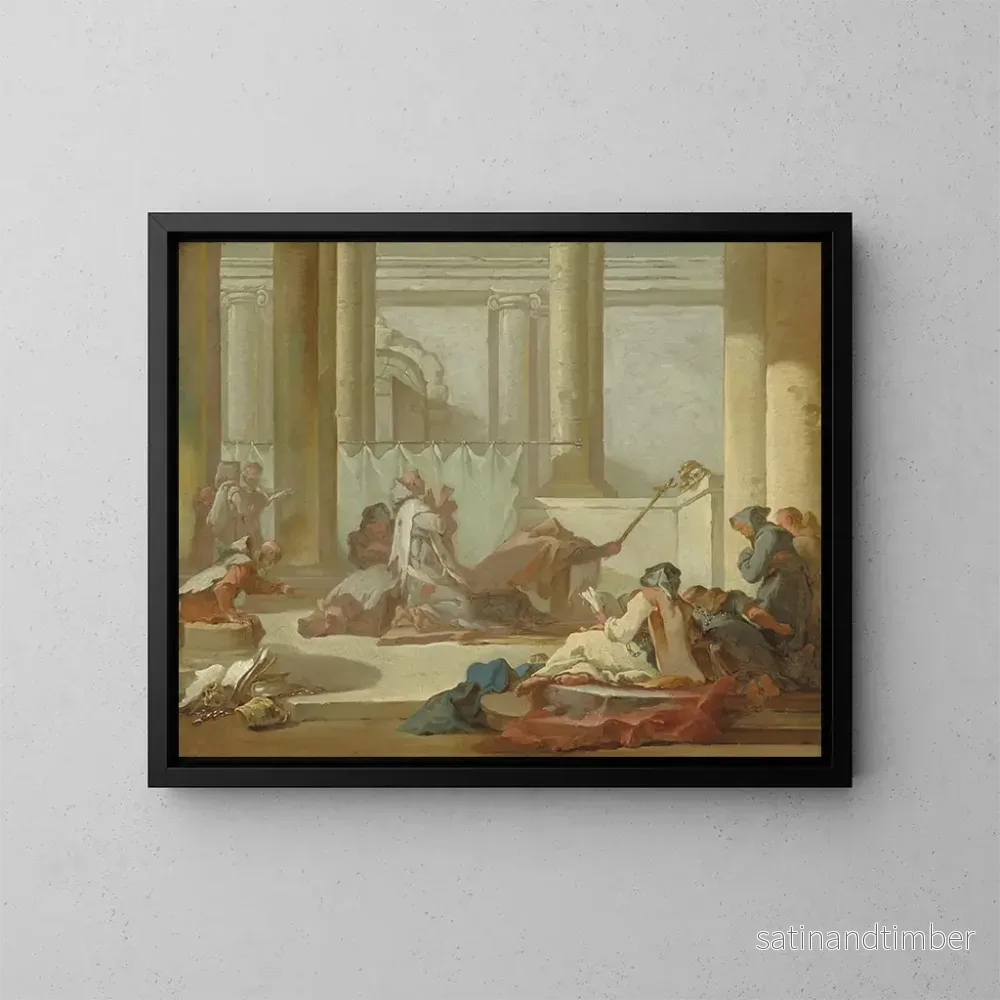 Reproduktion av målningen L'Adoration des crânes - Michel-François Dandré-Bardon