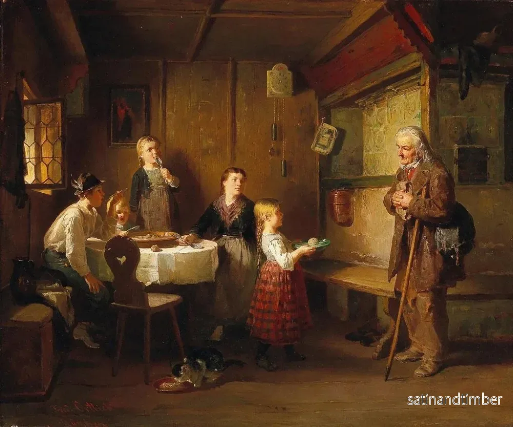 Reproduktion av målningen Barnens välgörenhet - Friedrich Ortlieb - Bild 2
