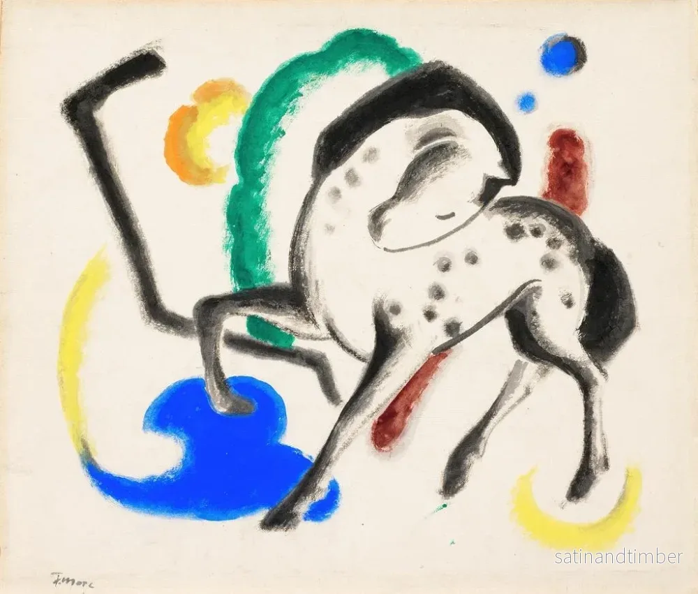 Reproduktion av målningen Häst - Franz Marc - Bild 2