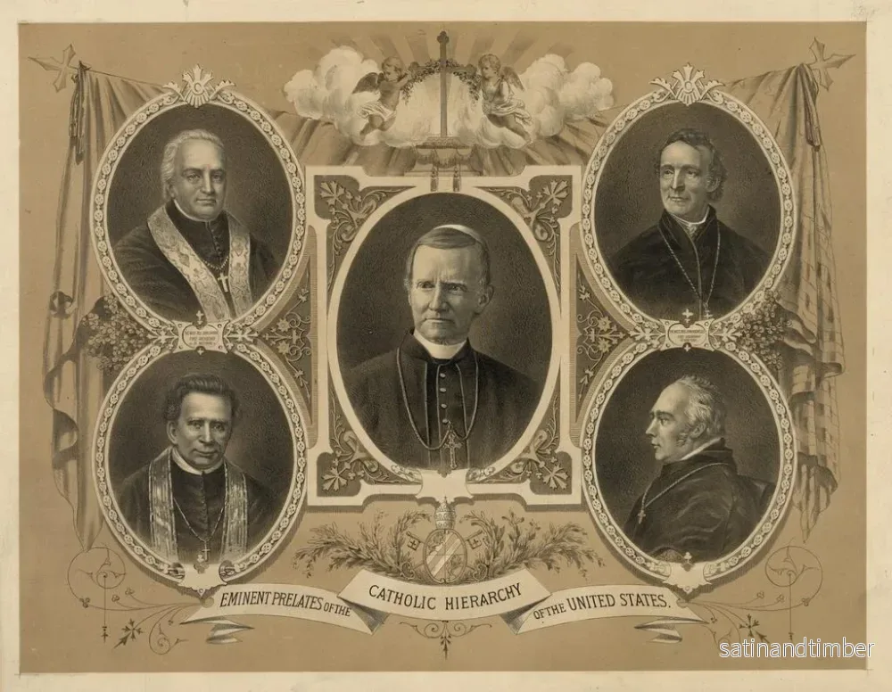Reproduktion av målningen av framstående prelater i den katolska hierarkin i USA - John H Bufford's Sons - Bild 2