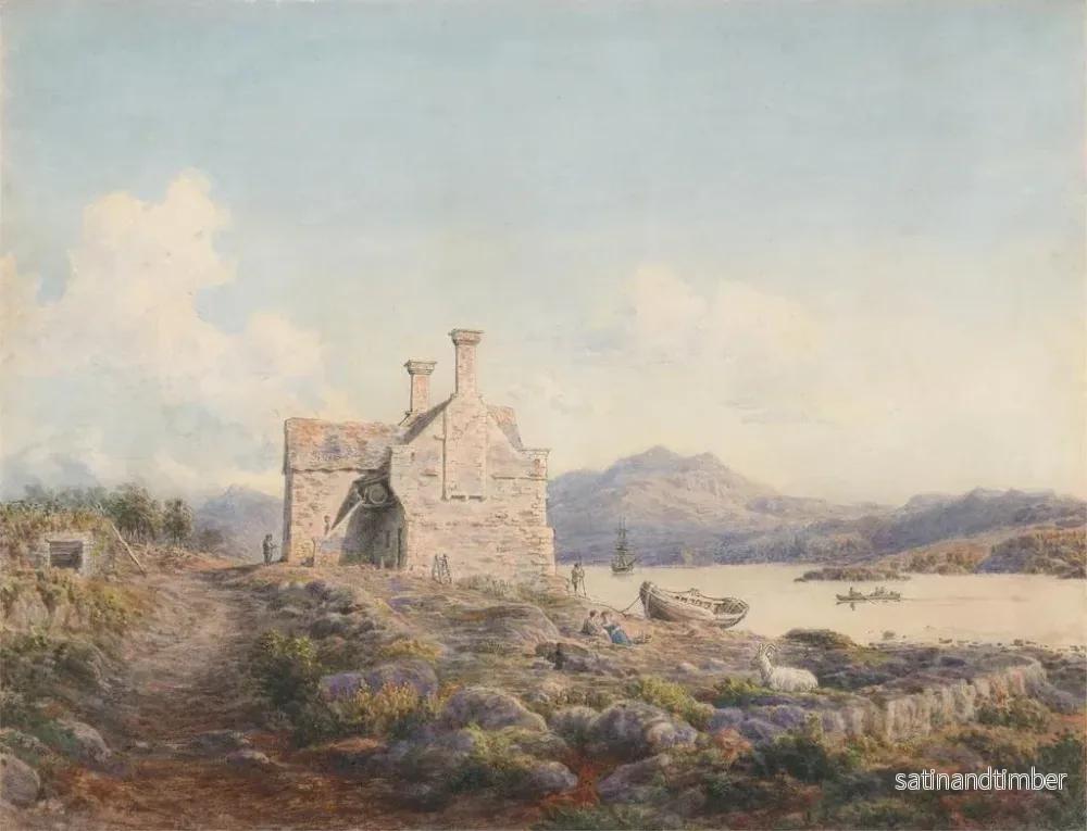 Reproduktion av målningen Talsarnau, Nordwales - Cornelius Varley - Bild 2