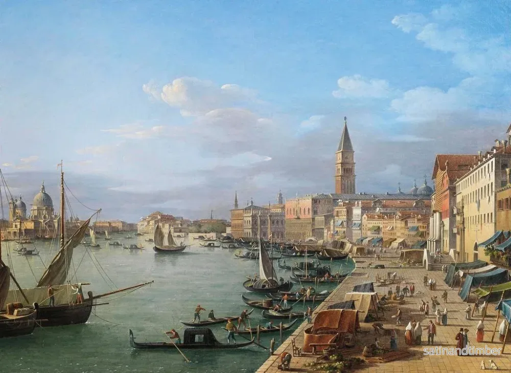 Reproduktion av målningen Riva degli Schiavoni, Venedig - Roberto Roberti - Bild 2