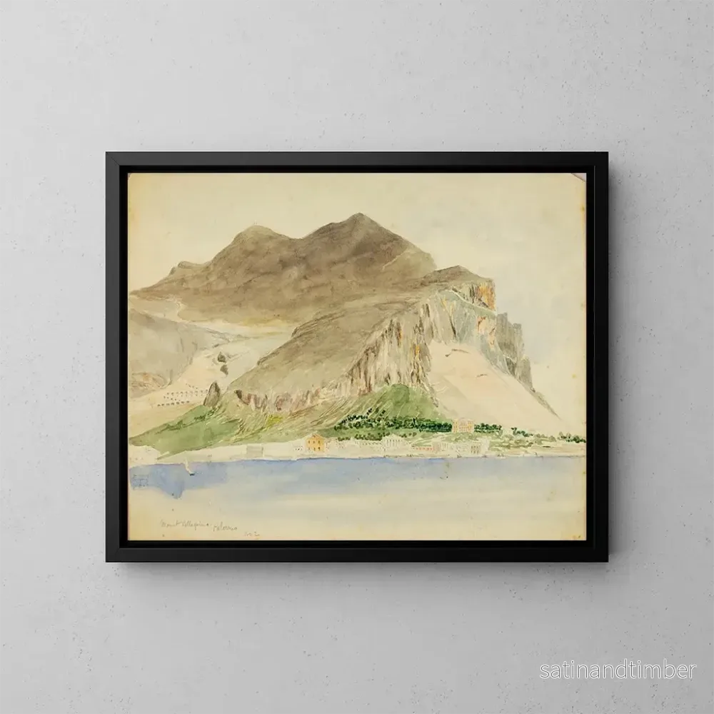 Reproduktion av målningen Mont Pellegrino i Palermo – Miner Kilbourne Kellogg Reproduktion av målningen Mont Pellegrino i Palermo – Miner Kilbourne Kellogg
