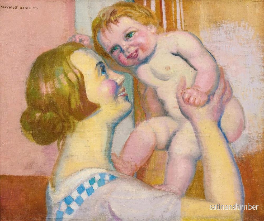 Reproduktion av målningen Barn nu eller Annie och Pauline - Maurice Denis - Bild 2
