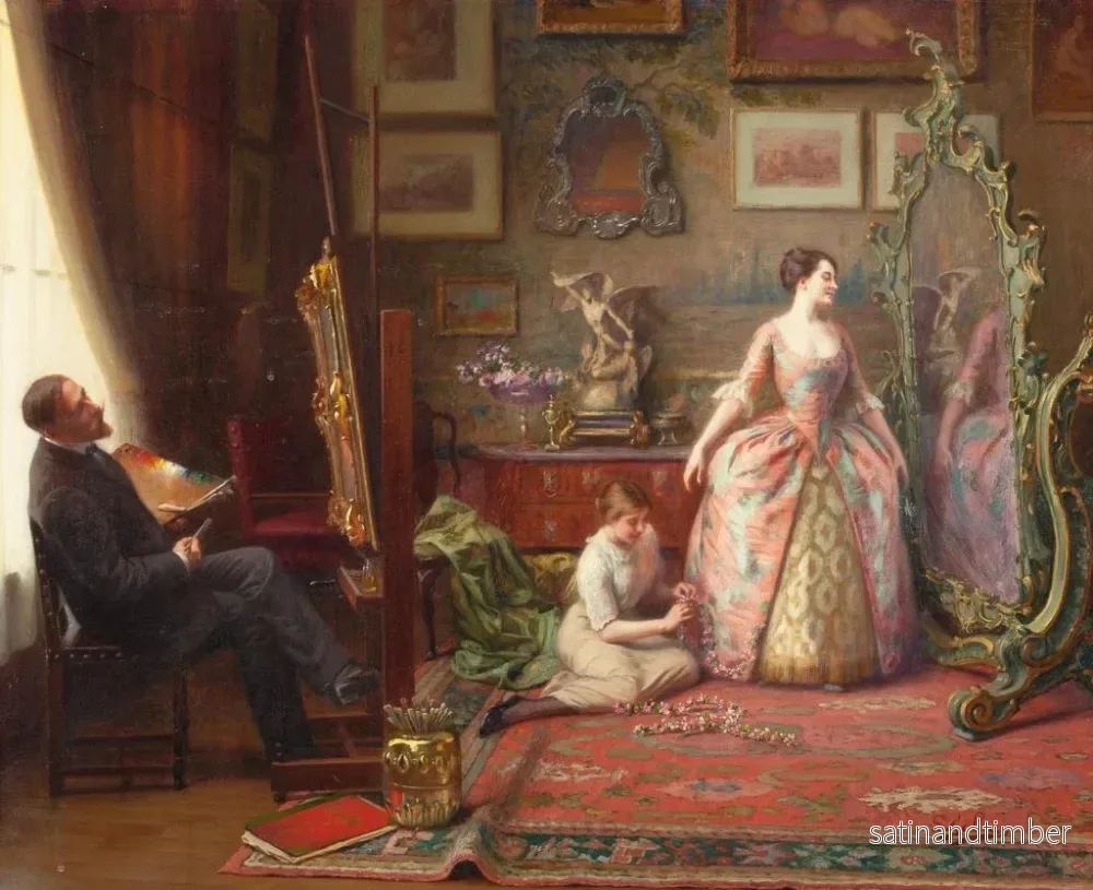 Reproduktion av målningen L'Atelier de l'artiste - Louis Galliac - Bild 2