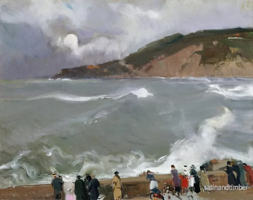 Reproduktion av målningen Brise-lames de Saint-Sébastien - Joaquín Sorolla - Bild 2