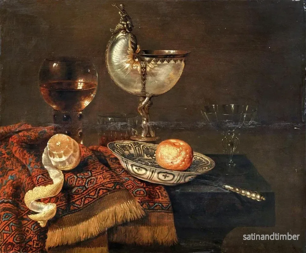 Reproduktion En clementin i en porslinskål – Willem Claesz Heda - Bild 2