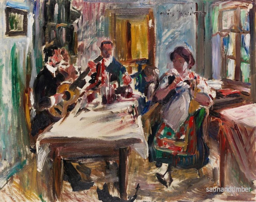 Reproduktion av målningen av den tyrolska bondstugan - Lovis Corinth - Bild 2