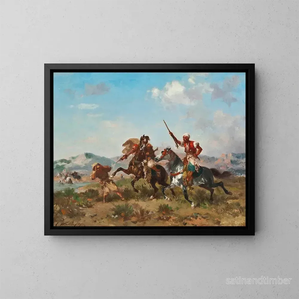 Reproduktion av målningen Le groupe de pillage - Georges Washington