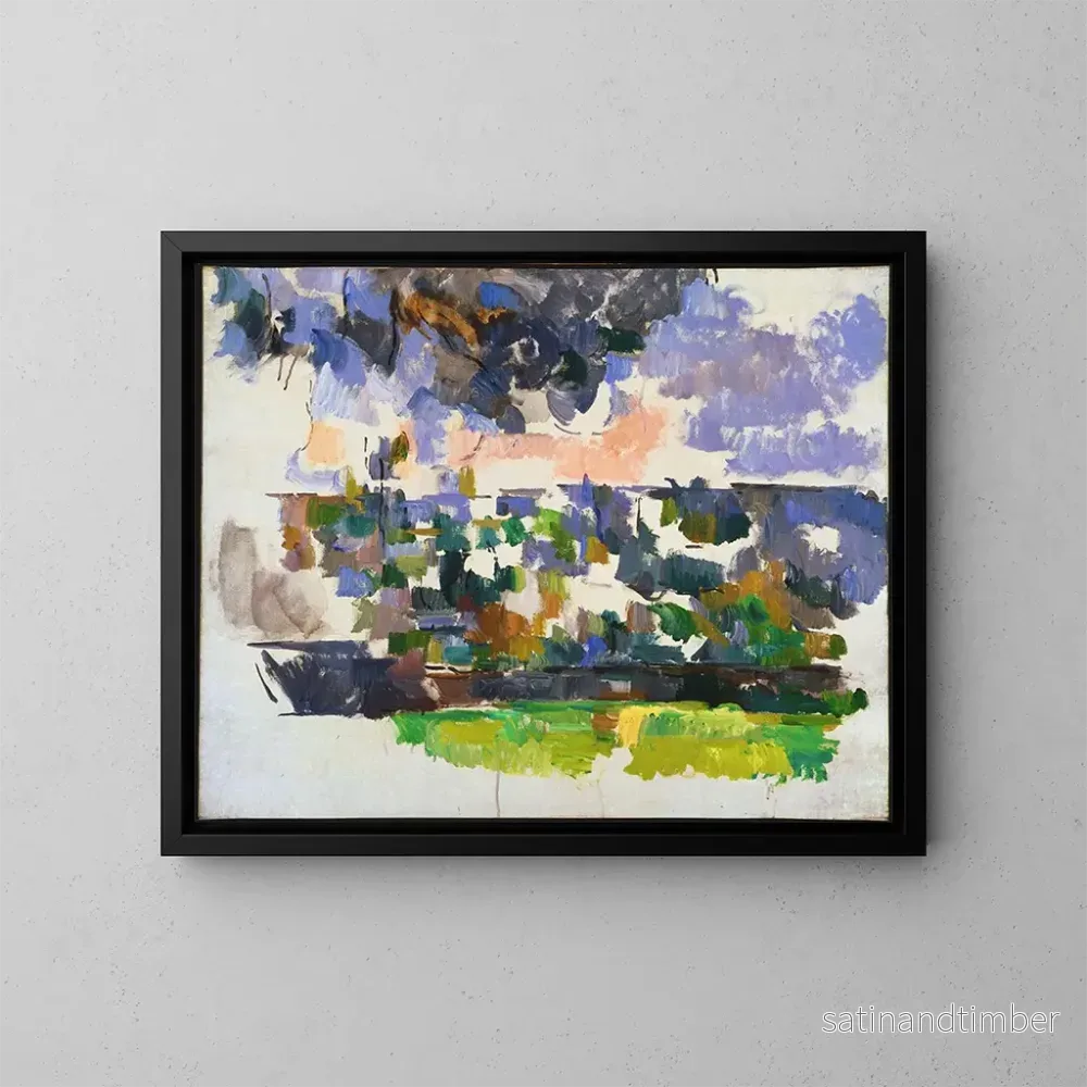 Reproduktion av målningen Le jardin aux Lauves - Paul Cézanne
