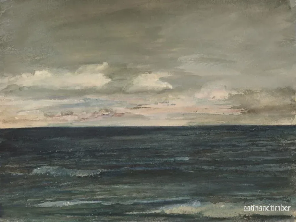 Reproduktion av målningen Studie av lektion på Jersey-kusten - John La Farge - Bild 2
