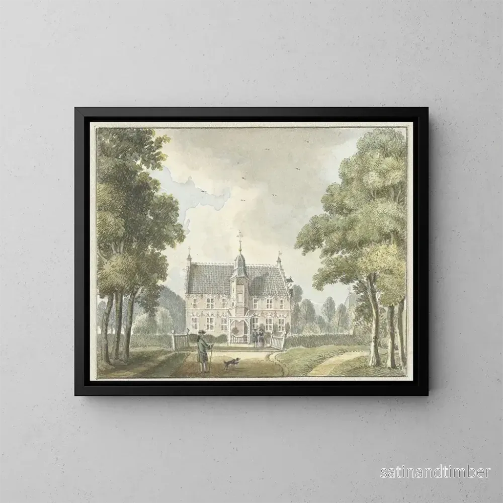 Reproduktion av målningen La Maison Hunderen à Twello - Jan de Beijer